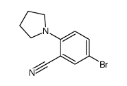 5-溴-2-(吡咯烷基)苄腈结构式