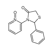 3-(1-oxidopyridin-1-ium-2-yl)-2-phenyl-1,3-thiazolidin-4-one结构式