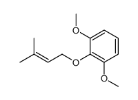 1,3-dimethoxy-2-(3-methylbut-2-enoxy)benzene结构式