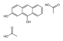 acetic acid,anthracene-2,9-diol结构式