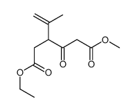 1-O-ethyl 6-O-methyl 4-oxo-3-prop-1-en-2-ylhexanedioate Structure