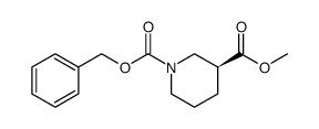 (S)-1-Benzyl 3-methyl piperidine-1,3-dicarboxylate Structure