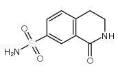 1-氧代-1,2,3,4-四氢异喹啉-7-磺酸酰胺结构式