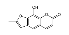 9-hydroxy-2-methylfuro[3,2-g]chromen-7-one Structure