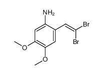 Benzenamine, 2-(2,2-dibromoethenyl)-4,5-dimethoxy结构式