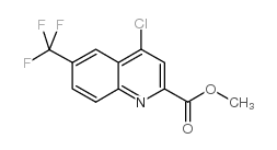 4-氯-6-三氟甲基-2-喹啉羧酸甲酯结构式