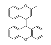 9H-Xanthene, 9-(2-methyl-4H-1-benzopyran-4-ylidene) Structure