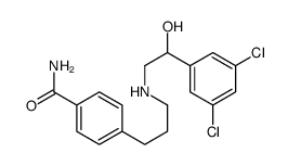 4-[3-[[2-(3,5-dichlorophenyl)-2-hydroxyethyl]amino]propyl]benzamide Structure