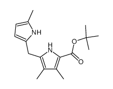 3,4-dimethyl-5-(5-methyl-1H-pyrrol-2-ylmethyl)-1H-pyrrole-2-carboxylic acid tert-butyl ester Structure