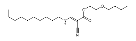 2-butoxyethyl 2-cyano-3-(decylamino)prop-2-enoate Structure