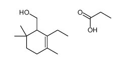 (2-ethyl-3,6,6-trimethylcyclohex-2-en-1-yl)methanol,propanoic acid结构式