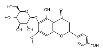 Ladanetin-6-O-β-D-glucopyranoside结构式