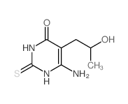6-amino-5-(2-hydroxypropyl)-2-sulfanylidene-1H-pyrimidin-4-one结构式
