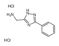 3-aminomethyl-5-phenyl-4H-1,2,4-triazole dihydrochloride structure