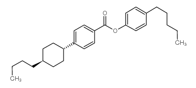 反式-4-(4-丁基环己基)苯甲酸对戊基苯酚酯结构式