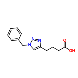 4-(1-Benzyl-1H-1,2,3-triazol-4-yl)butanoic acid结构式