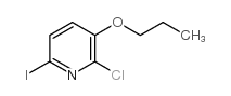 2-chloro-6-iodo-3-propoxypyridine Structure