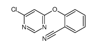 4-CHLORO-6-(2-CYANOPHENOXY)PYRIMIDINE Structure