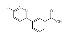 3-(6-Chloropyridazin-3-yl)benzoic acid Structure