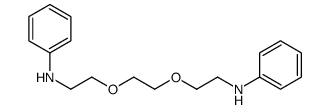 N-[2-[2-(2-anilinoethoxy)ethoxy]ethyl]aniline结构式