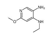 N4-乙基-6-甲氧基吡啶-3,4-二胺结构式