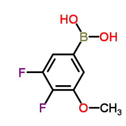 3,4-二氟-5-甲氧基苯硼酸结构式