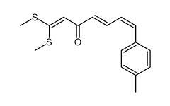 7-(4-methylphenyl)-1,1-bis(methylsulfanyl)hepta-1,4,6-trien-3-one Structure