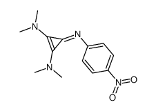 N,N,N',N'-Tetramethyl-3-(4-nitro-phenylimino)-cycloprop-1-ene-1,2-diamine Structure