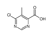 6-氯-5-甲基-4-嘧啶羧酸结构式