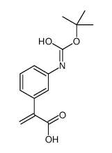 2-[3-(tert-butoxycarbonylamino)phenyl]prop-2-enoic acid结构式