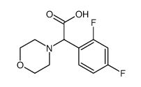 4-Morpholineacetic acid, α-(2,4-difluorophenyl)结构式