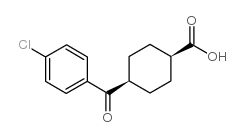 4-(4-chlorobenzoyl)cyclohexane-1-carboxylic acid Structure