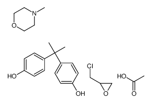 acetic acid,2-(chloromethyl)oxirane,4-[2-(4-hydroxyphenyl)propan-2-yl]phenol,4-methylmorpholine Structure