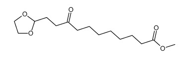 2-(10-Methoxycarbonyl-3-oxodecyl)-1,3-dioxolane结构式