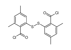 4,4',6,6'-tetramethyl-2,2'-dithiobis(benzoyl chloride)结构式