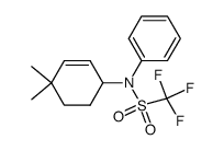 N-Phenyl-N-(4,4-dimethylcyclohex-2-enyl) trifluoromethanesulfonamide Structure