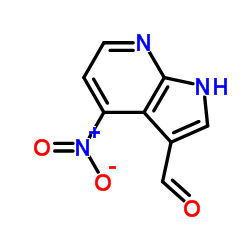 4-nitro-1H-pyrrolo[2,3-b]pyridine-3-carbaldehyde Structure