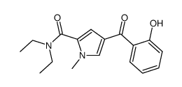 N,N-diethyl-4-(2-hydroxybenzoyl)-1-methyl-1H-pyrrole-2-carboxamide Structure