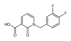1-(3,4-二氟苄基)-2-氧代-1,2-二氢吡啶-3-甲酸结构式
