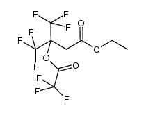 ethyl 4,4,4-trifluoro-3-trifluoroacetyl-butanoate结构式