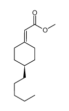 (4-Pentyl-cyclohexylidene)-acetic acid methyl ester Structure