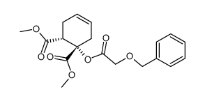 dimethyl 4-<2-(benzyloxy)acetoxy>cyclohexene-trans-4,5-dicarboxylate Structure