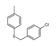 1-chloro-4-[(4-methylphenyl)sulfanylmethyl]benzene Structure