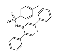 2,5-diphenyl-1,4-dithiin-1-(N-tosyl)imide结构式