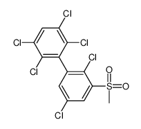 1,2,4,5-tetrachloro-3-(2,5-dichloro-3-methylsulfonylphenyl)benzene结构式