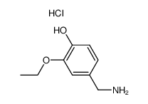 2-ethoxy-4-aminomethyl-phenol, hydrochloride Structure