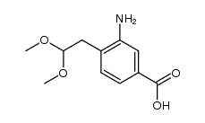 3-amino-4-(2,2-dimethoxyethyl)benzoic acid结构式