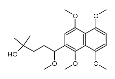 2-(4-hydroxy-1-methoxy-4-methylpentyl)-1,4,5,8-tetramethoxynaphthalene Structure