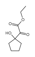 (1-Hydroxycyclopentyl)oxoacetic acid ethyl ester结构式