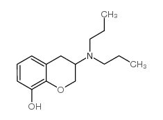 8-hydroxy-3,4-dihydro-3-(dipropylamino)-2H-1-benzopyran Structure
